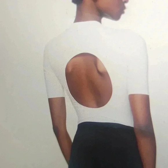 REEBOK CLASSIC WHITE STUDIO BODYSUIT SIZE S - Picture 3 of 4